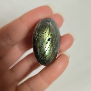 Labradorite Palm Stones- Green and Blue